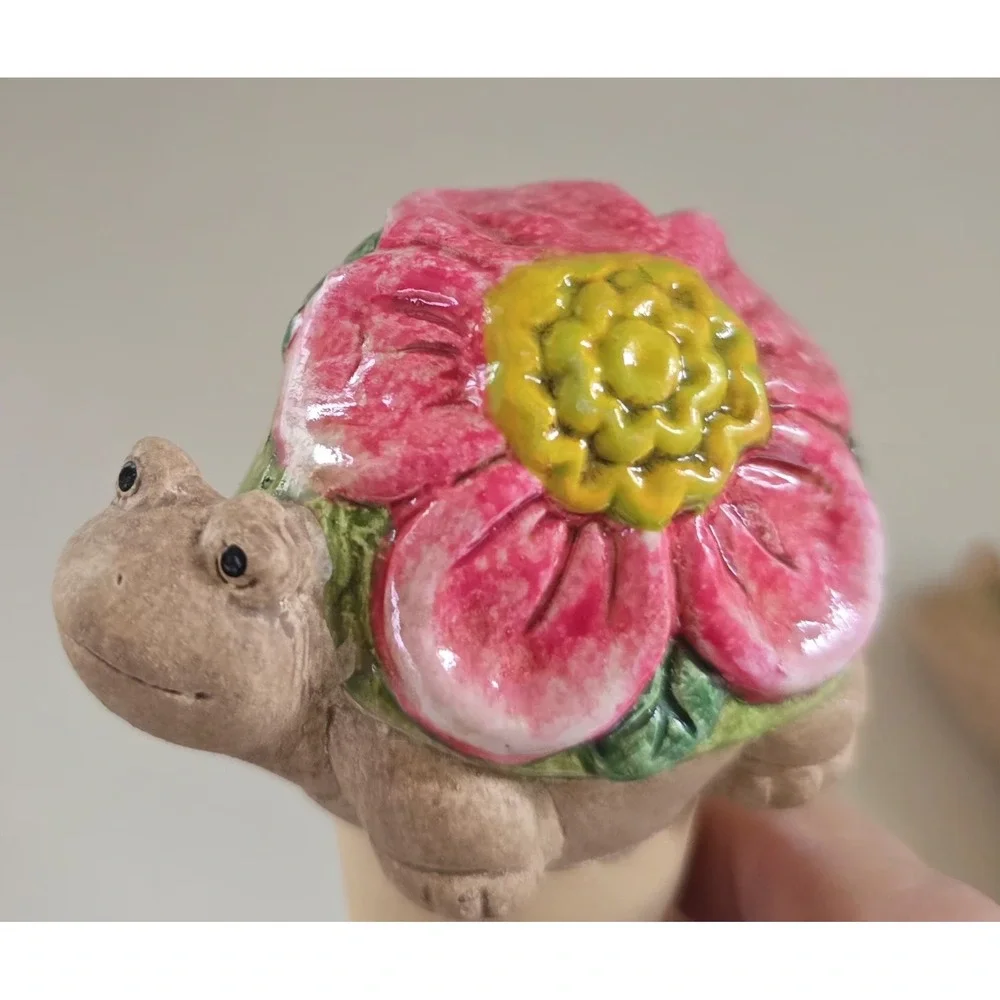 Creative Co-op Terracotta Self-watering Plant Spikes 2 Turtle‎ Snail Flowers New